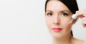 a woman who is curious about the side effects of anti-aging products