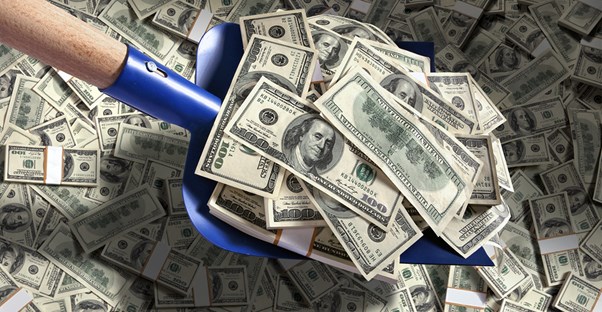 Shovel full of money order fees