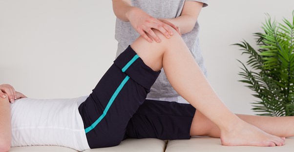 an acl injury being rehabilitated