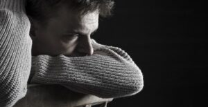 a man suffering from depression symptoms