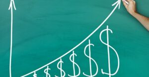 Money increasing on a graph