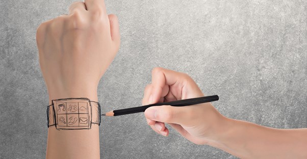 a person customizing a smart watch