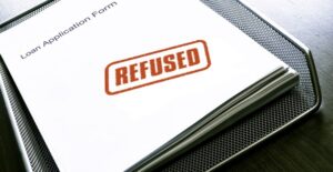 Loan Application Form Stamped Refused