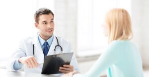 a doctor discussing an abnormal pap smear