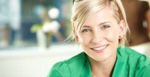 a woman who is curious if dentures are right for her