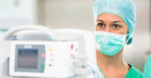 a surgeon about to perform a hyperhidrosis surgery