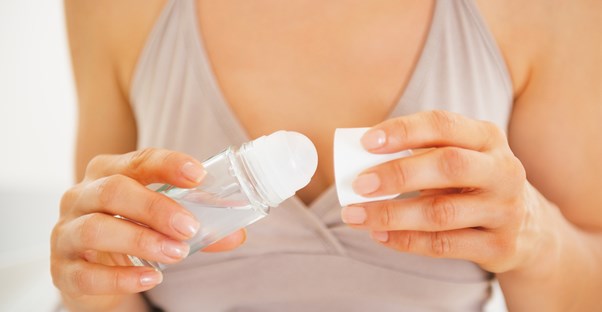 a woman whose deodorant causes rashes