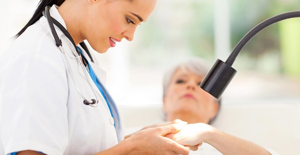 a woman who's a type of dermatologist