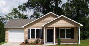 A home that uses a tankless water heater