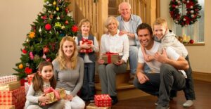 A family gathering to watch christmas movies