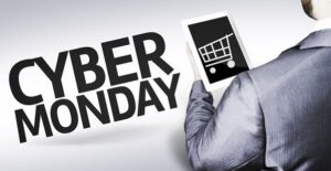 A graphic about cyber monday