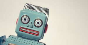 A dangerous robot toy