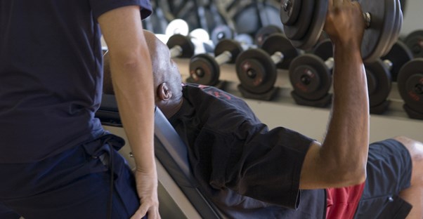 a man who has a bad personal trainer
