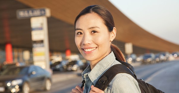 a woman preparing to study abroad