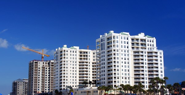 orange beach condos line the gulf coast