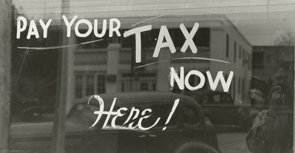 Person getting help from a tax relief service
