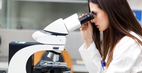 a woman adept at dna testing