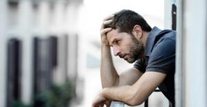 Man suffering from depression considers changing his diet for help