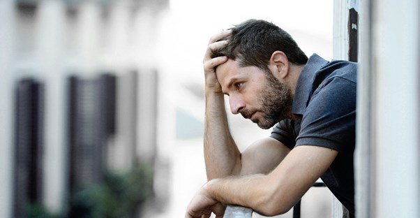 Man suffering from depression considers changing his diet for help