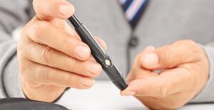 a man using type 2 diabetes treatments