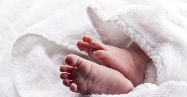 a baby whose parents banked cord blood