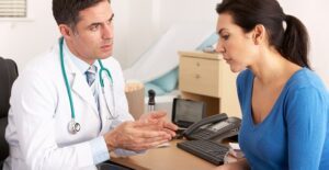a woman who is experiencing signs of menopause