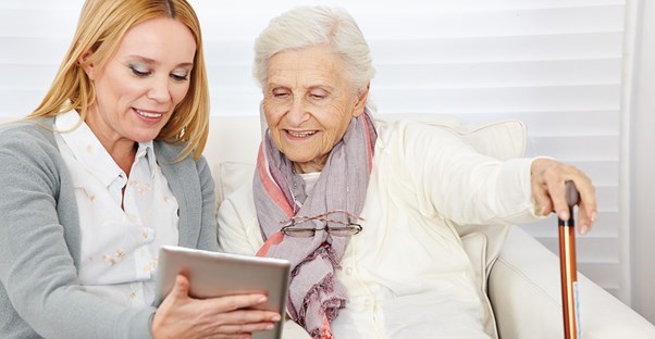 a woman with alzheimer's disease