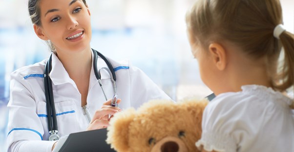 a girl receiving juvenile rheumatoid arthritis treatments