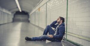 a man seeking substance abuse treatments