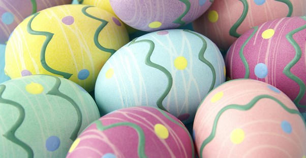 Decorated Easter eggs.