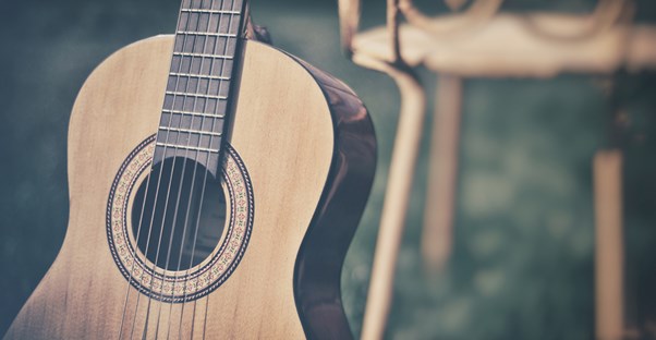 A guitar that has been used to play Garth Brooks songs.