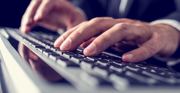 User on a computer running Linux