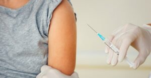 a child getting a vaccine