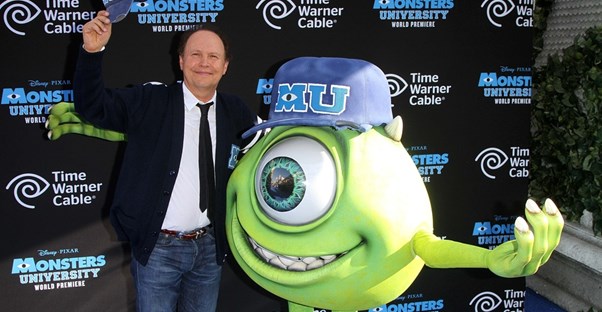 A Mike Wazowski statue