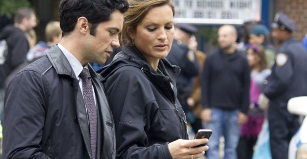 SVU actors in a scene