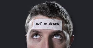A stressed out man
