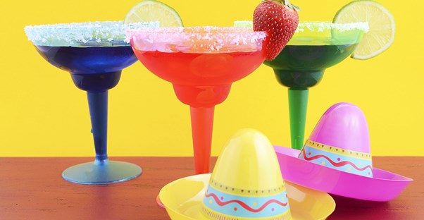 Festive drinks for a Cinco de Mayo party.