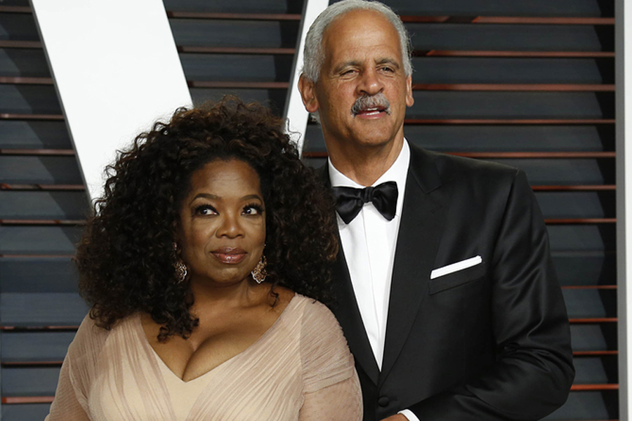 Oprah Winfrey and Stedman Graham
