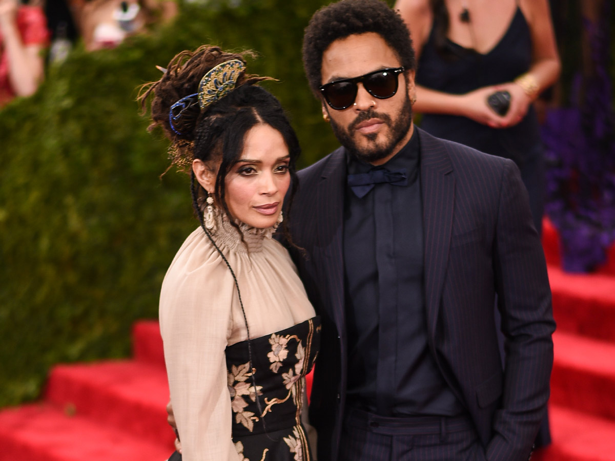 Lisa Bonet and Lenny Kravitz