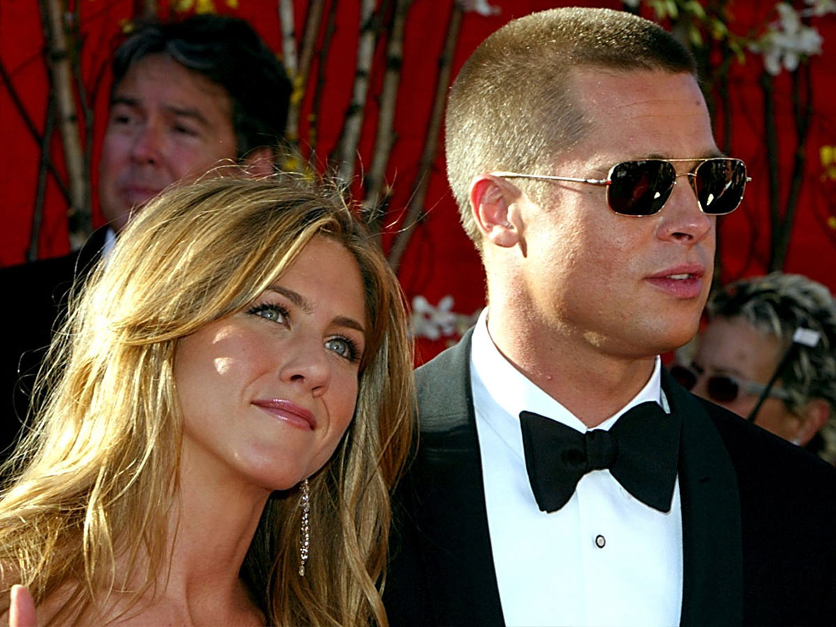 Jennifer Aniston and Brad Pitt
