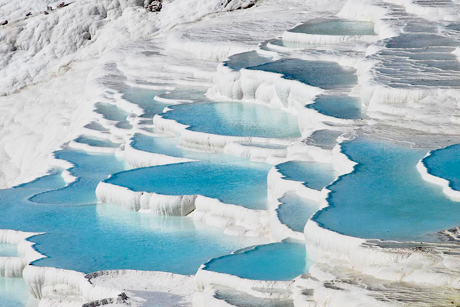 Travertine-Terraced Hot Springs