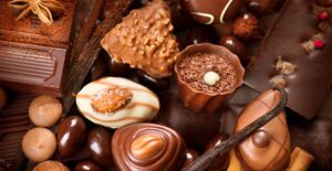 A pile of chocolate