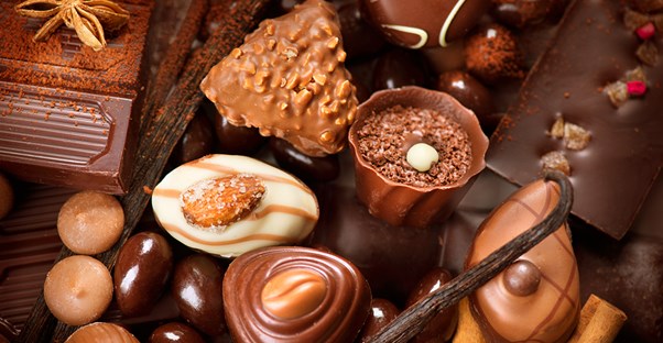 A pile of chocolate