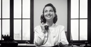Woman working as a receptionist