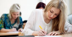 Students take the ACT