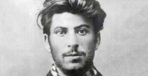 An image of young Joseph Stalin.