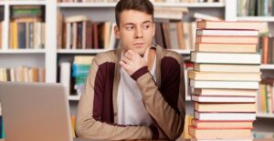 A student studies for the ACT