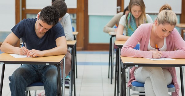 Students take the ACT