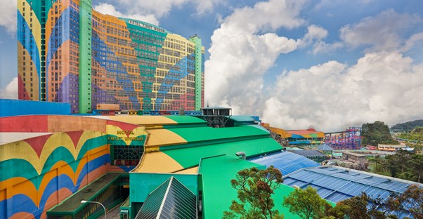Resorts World Genting in Malaysia is one of the largest hotels in the world