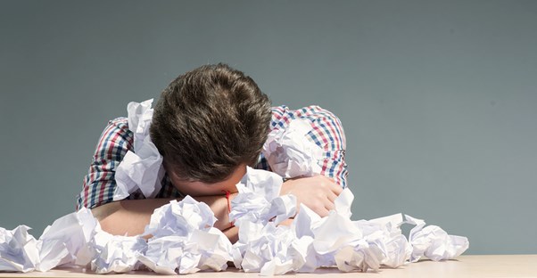 A writing major has a major meltdown during finals week